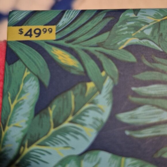 Summer Sol Watermelon round beach towel 55" diameter, fringed trim NWT - Picture 5 of 5